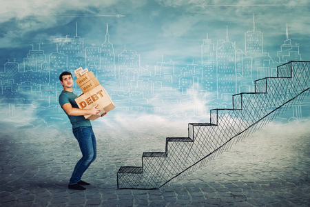 女人梦见艰难爬上楼梯